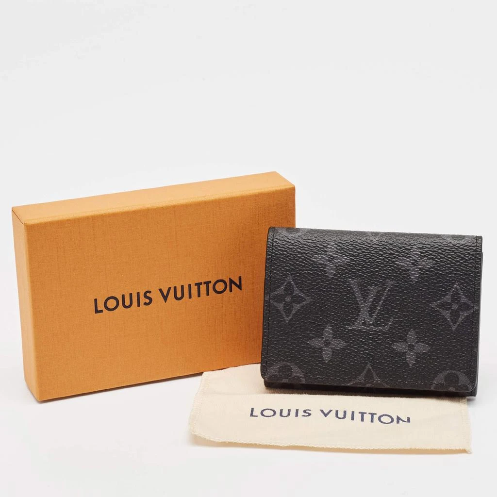 Louis Vuitton Louis Vuitton Monogram Eclipse Canvas Envelope Business Card Holder 8