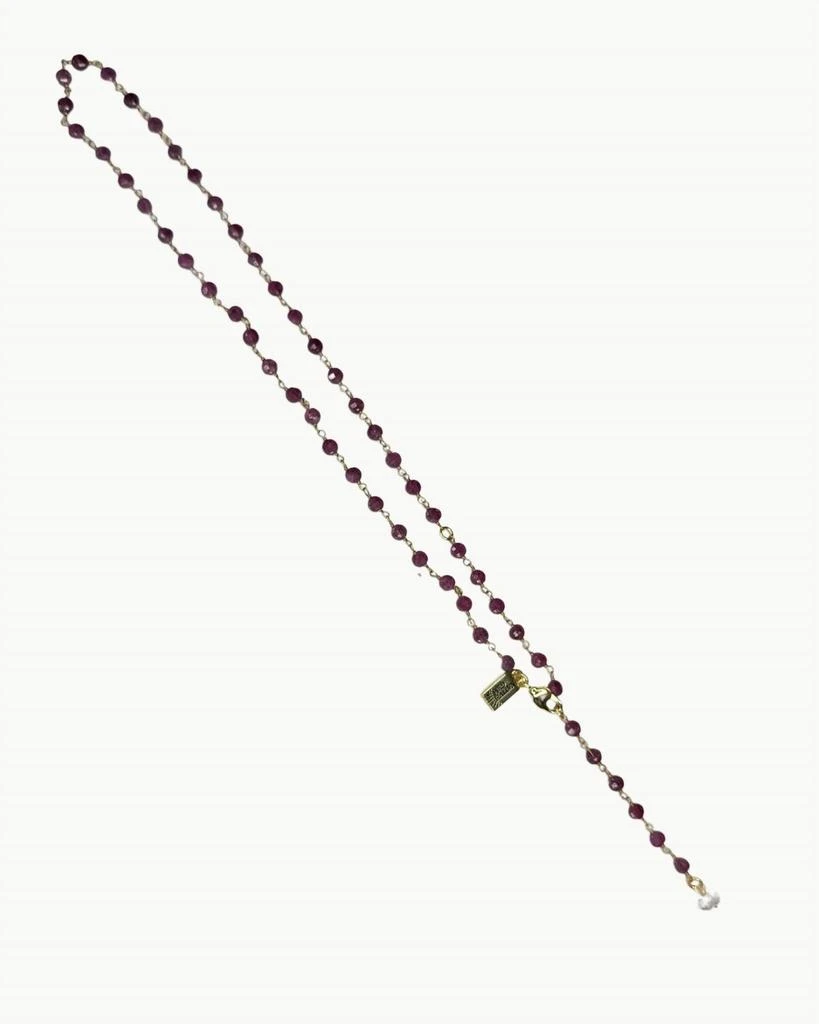 NATIVE GEM Women
s July Birthstone Necklace In Ruby