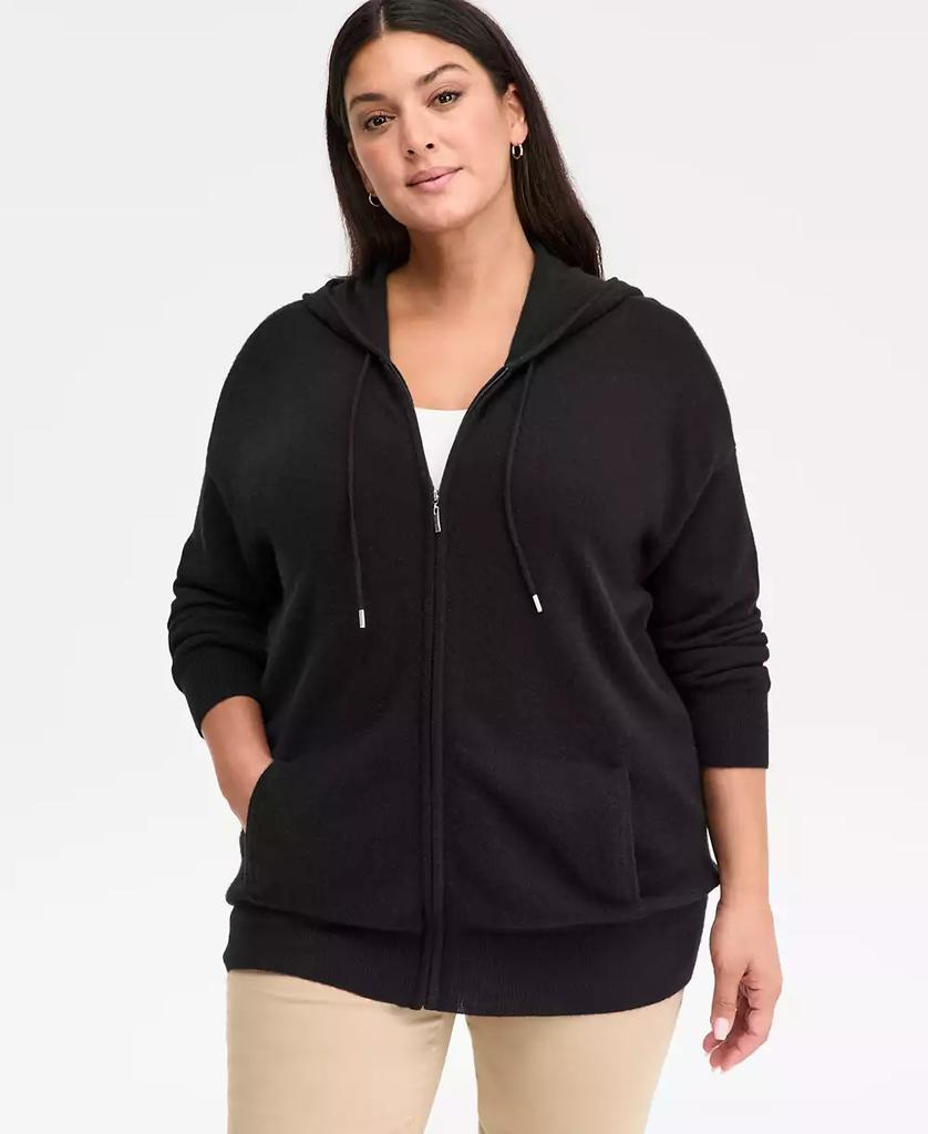 Charter Club Women's 100% Cashmere Zip Hoodie, PXS-3X, Macy's Exclusive