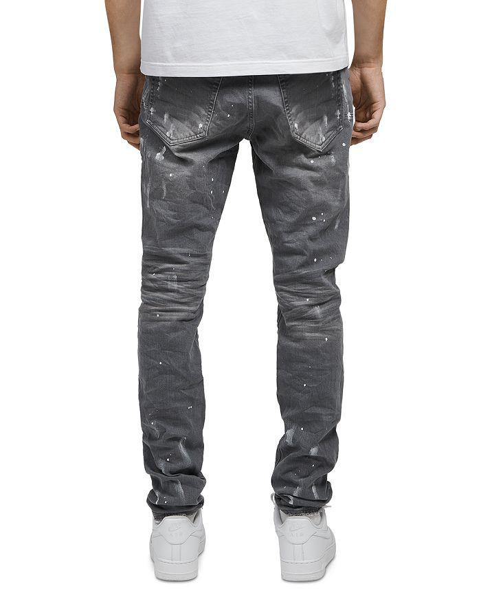 Purple Brand Gray Knee Slit Skinny Jeans