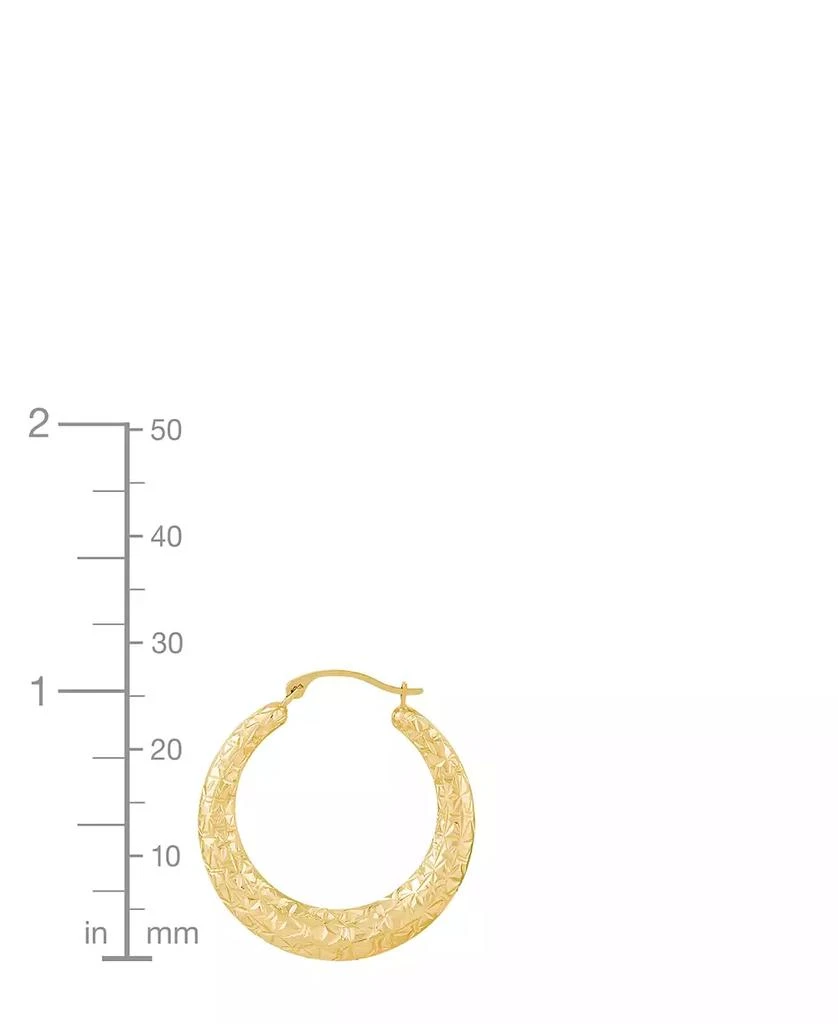 Macy's Polished Round Back to Back Hoop Earrings in 10K Yellow Gold 5