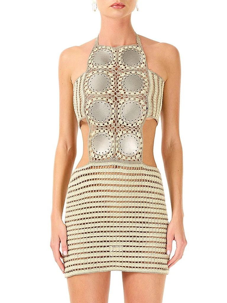 My Beachy Side Crocheted Cut-Out Minidress 3