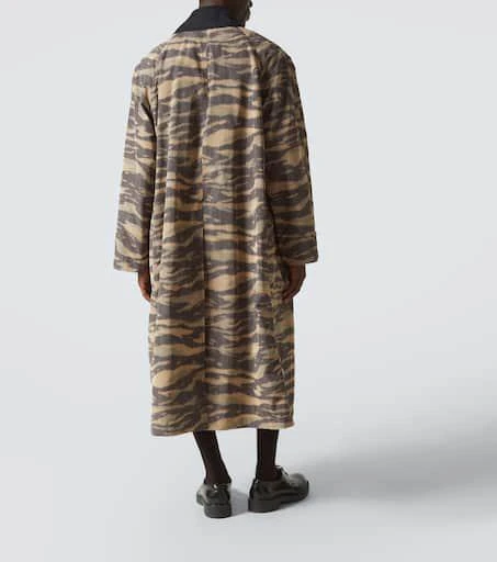 Jil Sander Camouflage crêpe de chine car coat 4