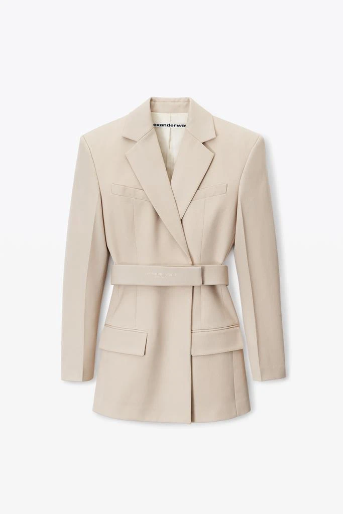 Alexander Wang BELTED BLAZER DRESS IN WOOL TAILORING 2