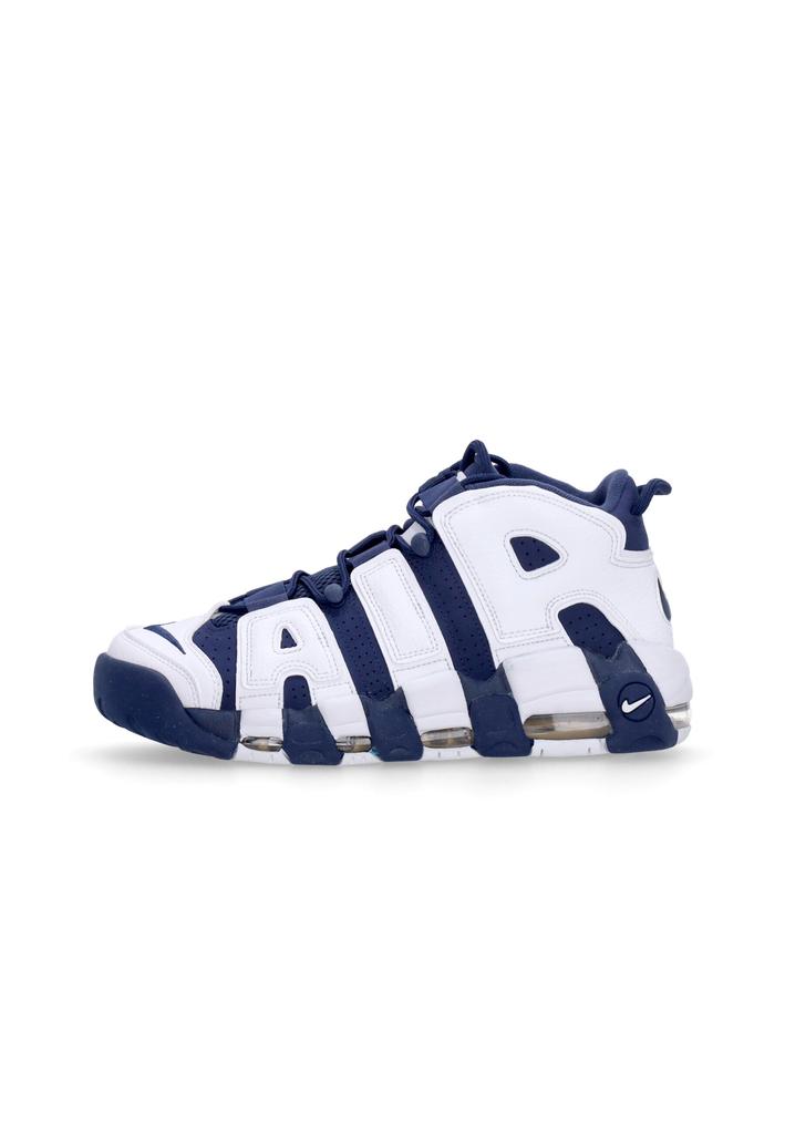 NIKE Men's Air More Uptempo 96 High Top Shoes White/midnight Navy/metallic Gold