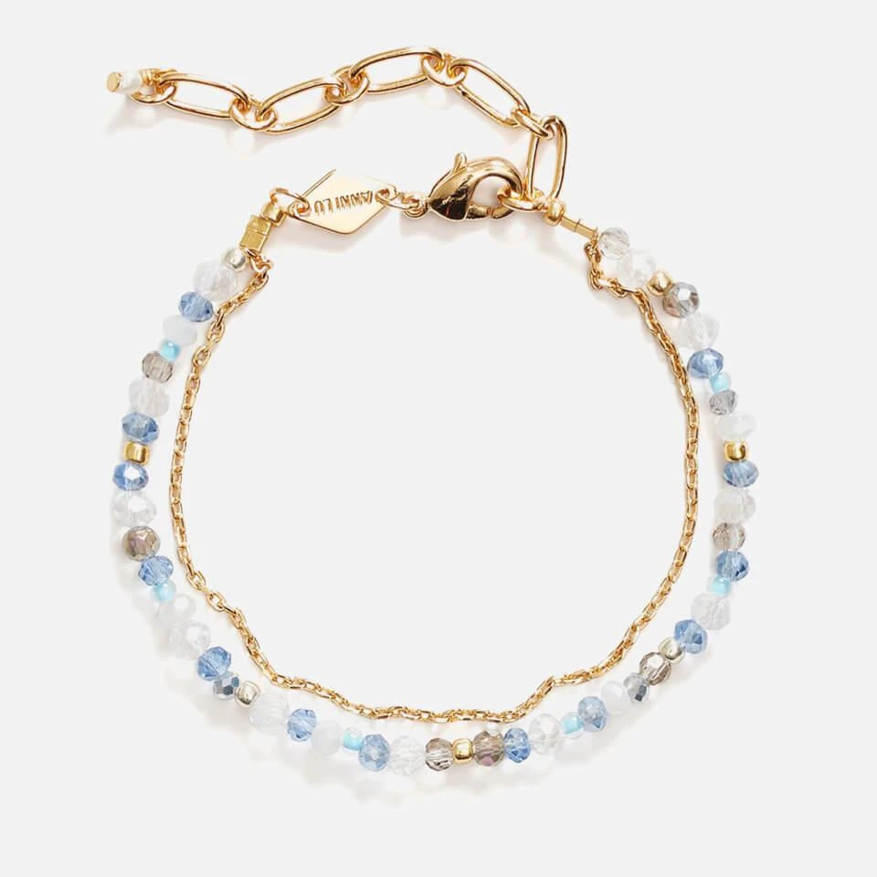 Anni Lu Anni Lu Silver Lining 18-Karat Gold-Plated Beaded Bracelet 1