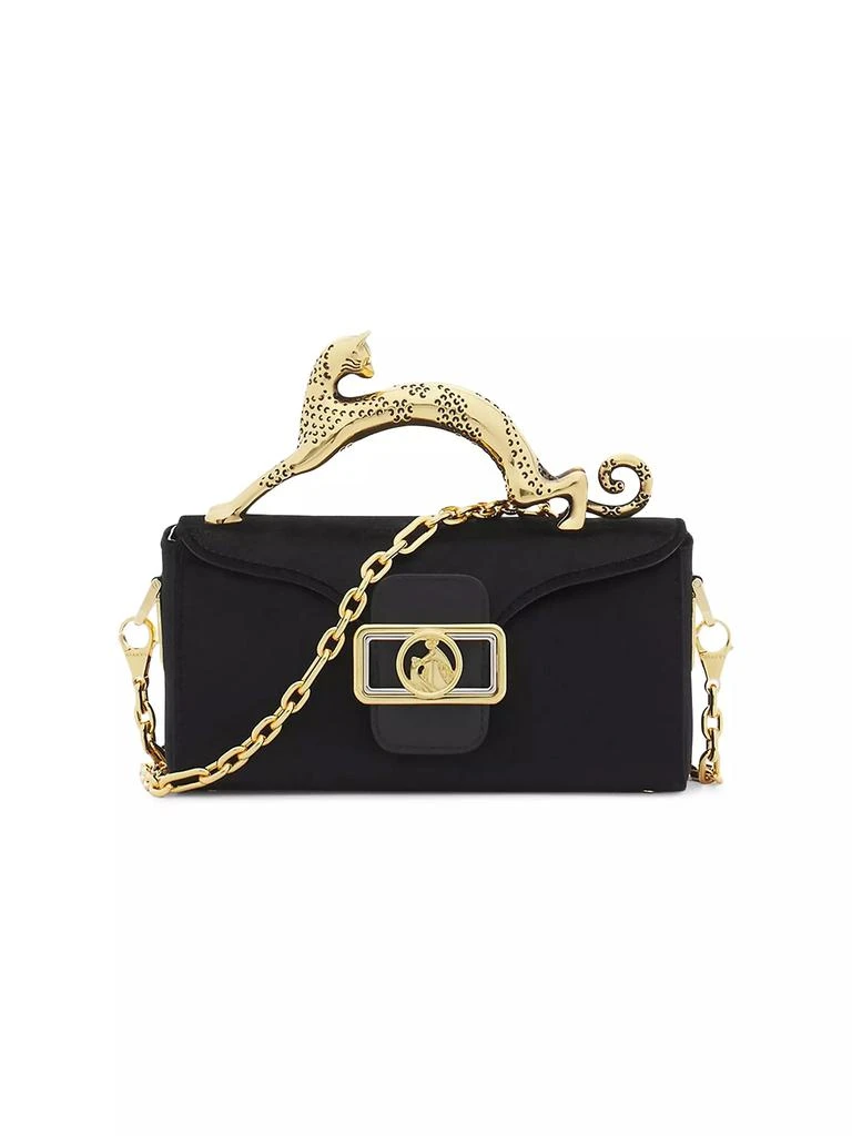Lanvin Nano Pencil Cat Top Handle Bag in Velvet 2