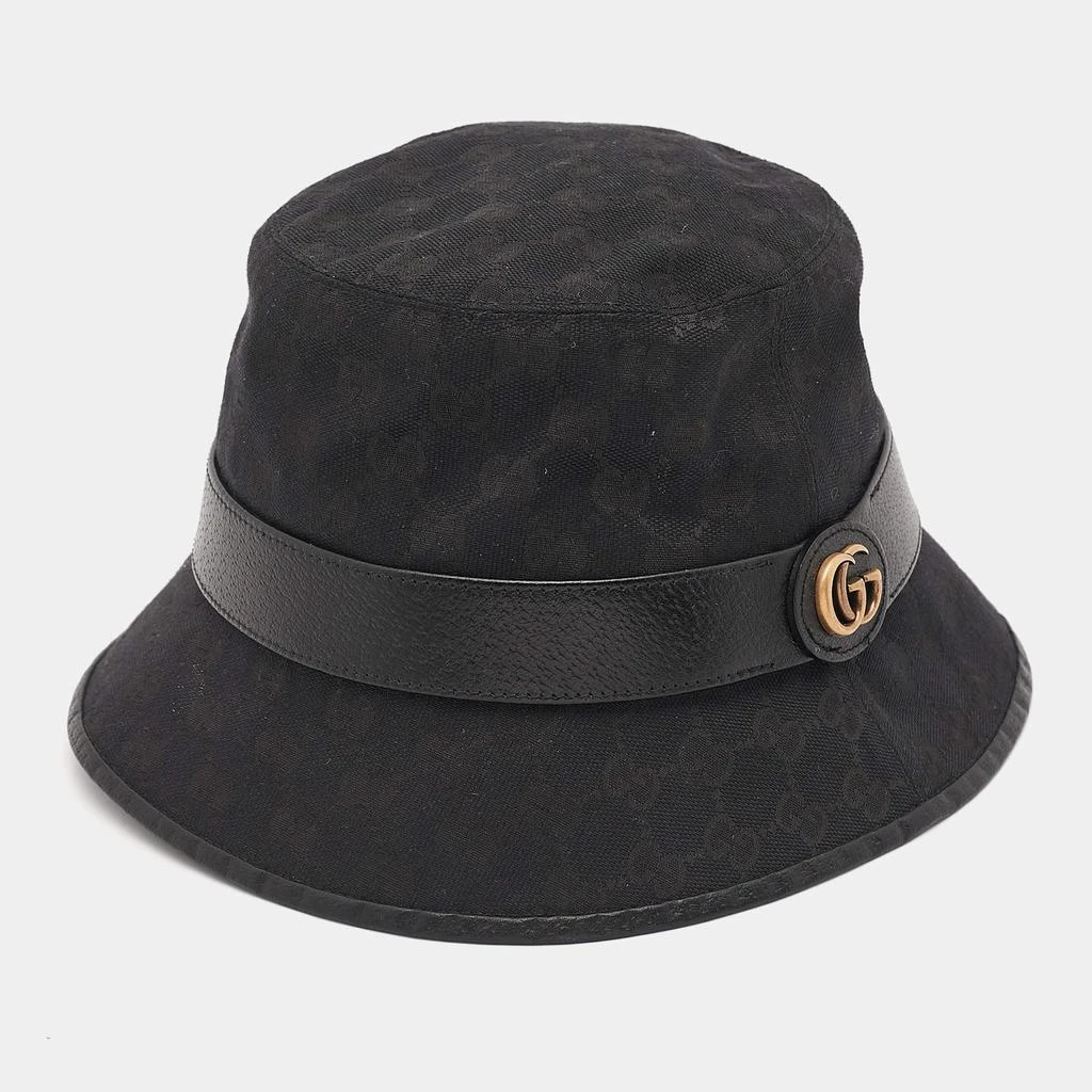 Gucci Gucci Black GG Supreme Canvas Bucket Hat M 2