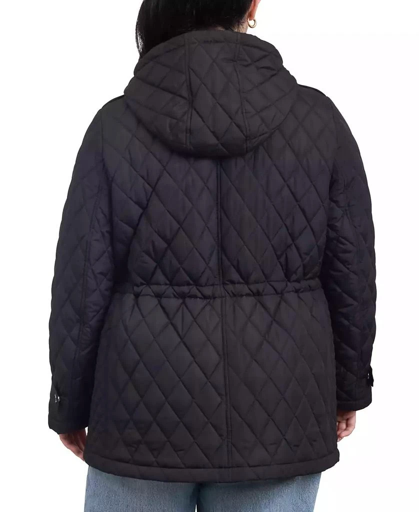 Michael Kors Women's Plus Size Quilted Hooded Anorak Coat 2