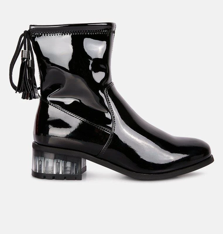 London Rag Cheer Leader Tassels Detail Ankle Boots 1