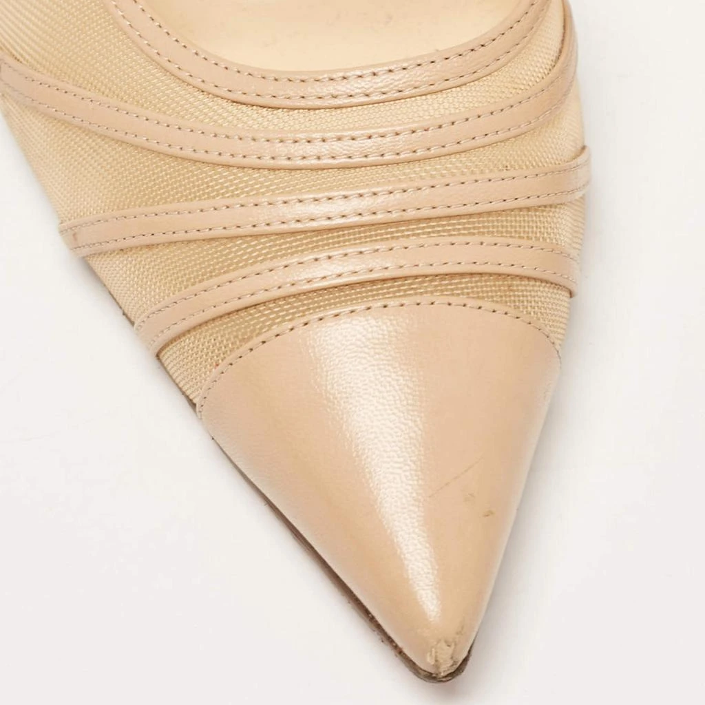 Christian Louboutin Christian Louboutin Beige Leather and Mesh Theodorella Pumps Size 41 8