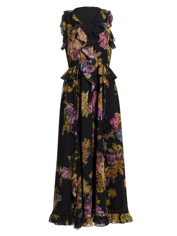 Kobi Halperin Lesley Floral Ruffled Maxi Dress 6