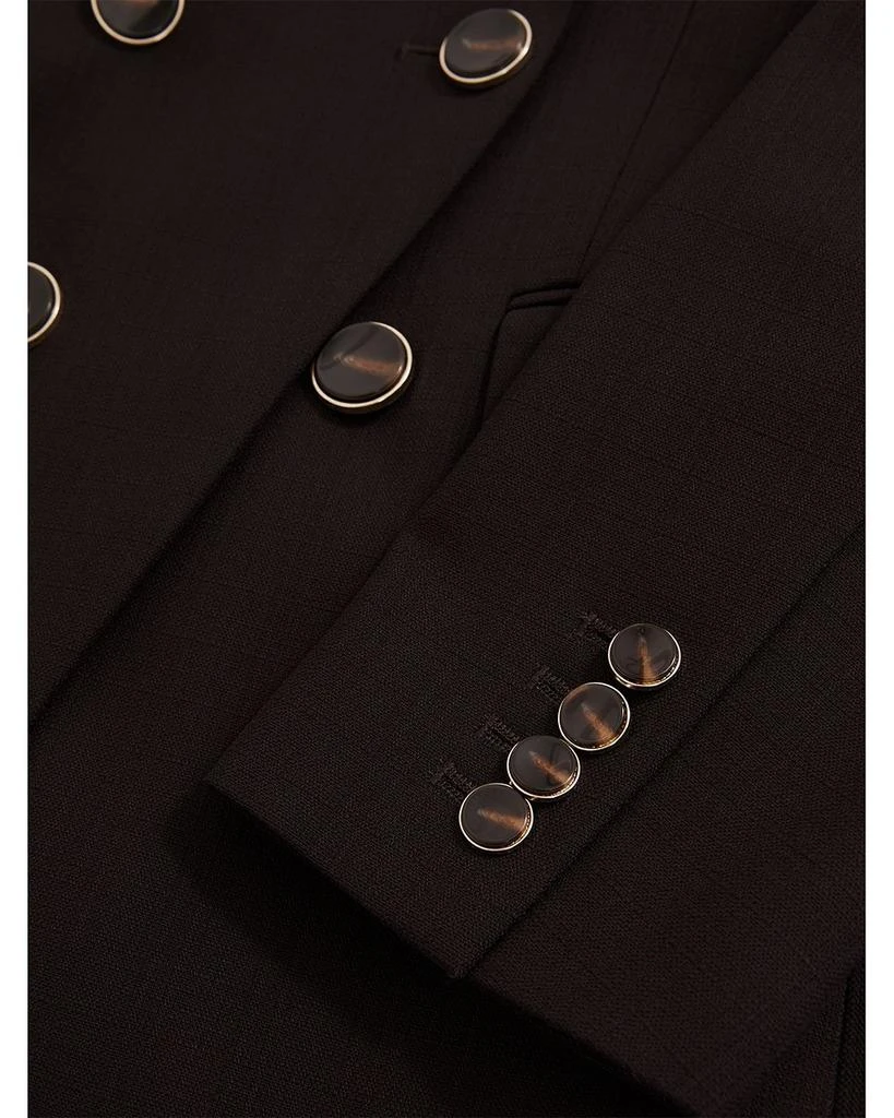 REISS Lia DNA Double Breasted Blazer Chocolate 5