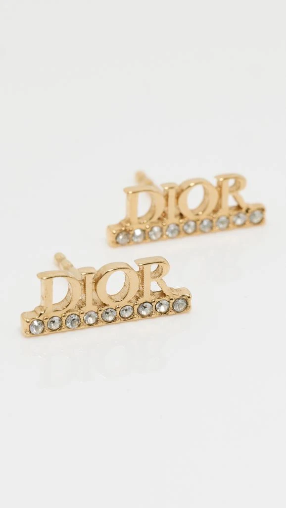 What Goes Around Comes Around Dior Gold Crystal Dior Evolution Earrings 2