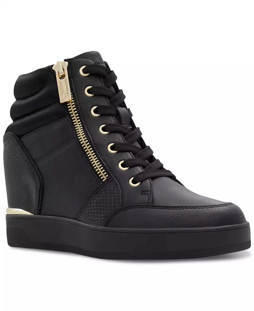 ALDO Women's Ereliclya Lace-Up Zip Wedge High-Top Sneakers 1