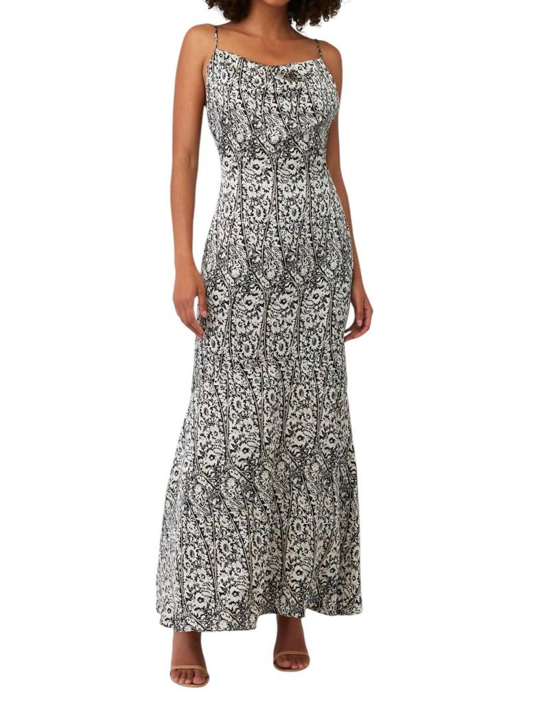 Elliatt Autonomy Maxi Dress In Black/white