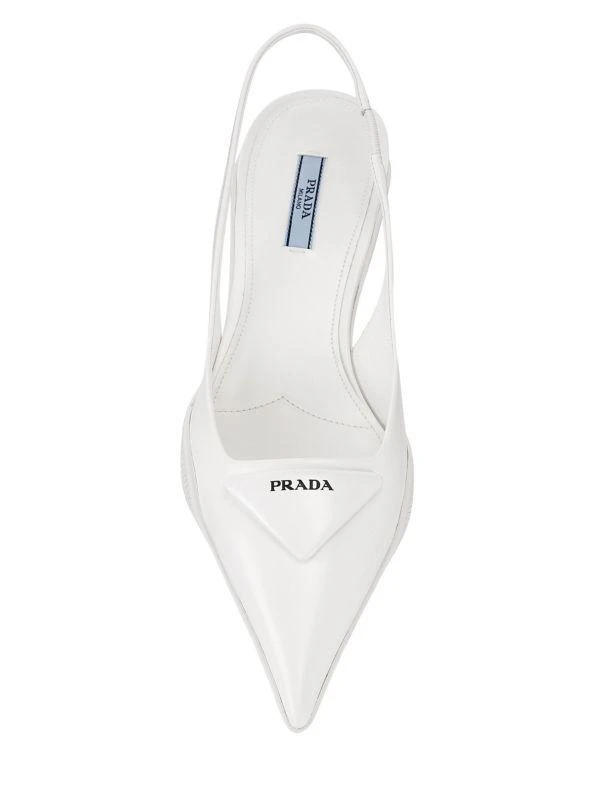 Prada Kitten Heel Slingback Pumps 5