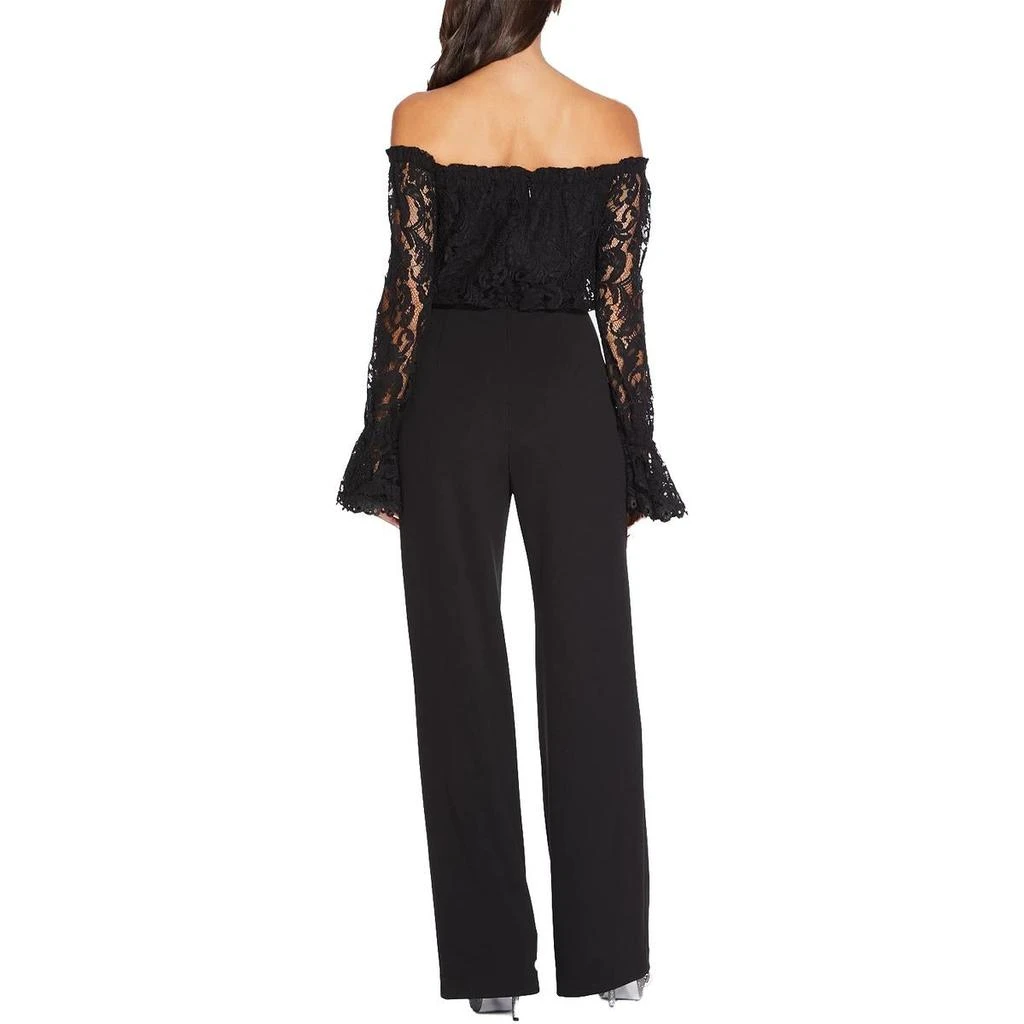Adrianna Papell Womens Off The Shoulder Lace Jumpsuit 2