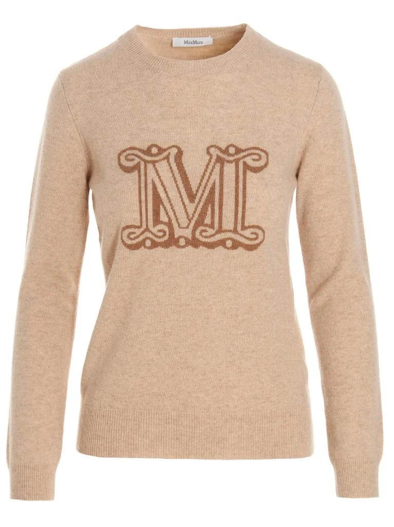 Max Mara Max Mara Logo Detailed Long-Sleeved Jumper 1