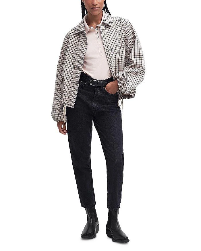 Barbour Check Charlene Zip Front Jacket 2
