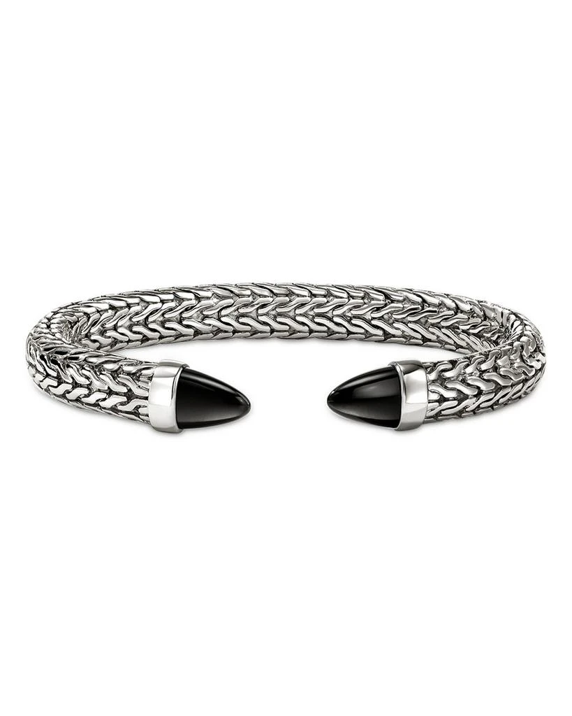 John Hardy Sterling Silver Spear Black Onyx Cuff Bracelet 1