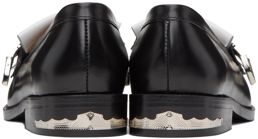 Toga Virilis Black & White Leather Loafers 2
