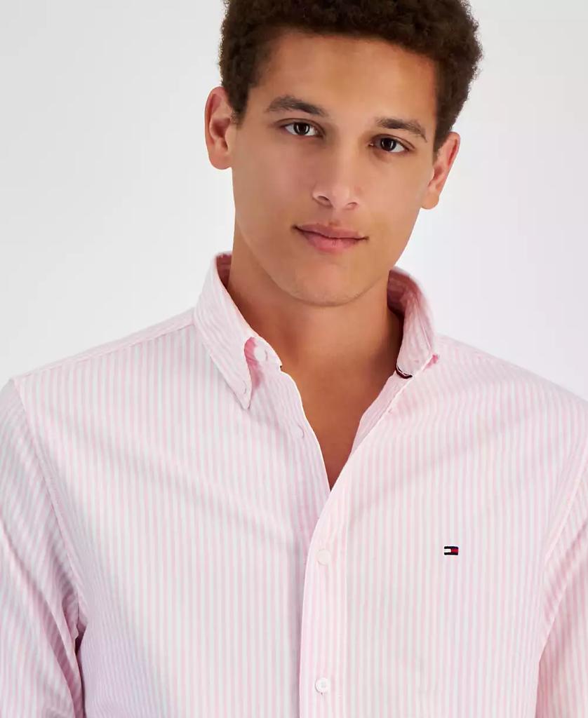 Tommy Hilfiger Men's Regular-Fit Striped Heritage Oxford Long-Sleeve Shirt