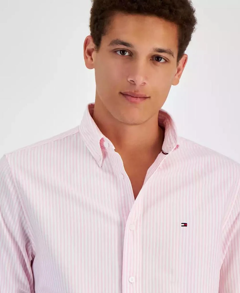 Tommy Hilfiger Men's Regular-Fit Striped Heritage Oxford Long-Sleeve Shirt 2
