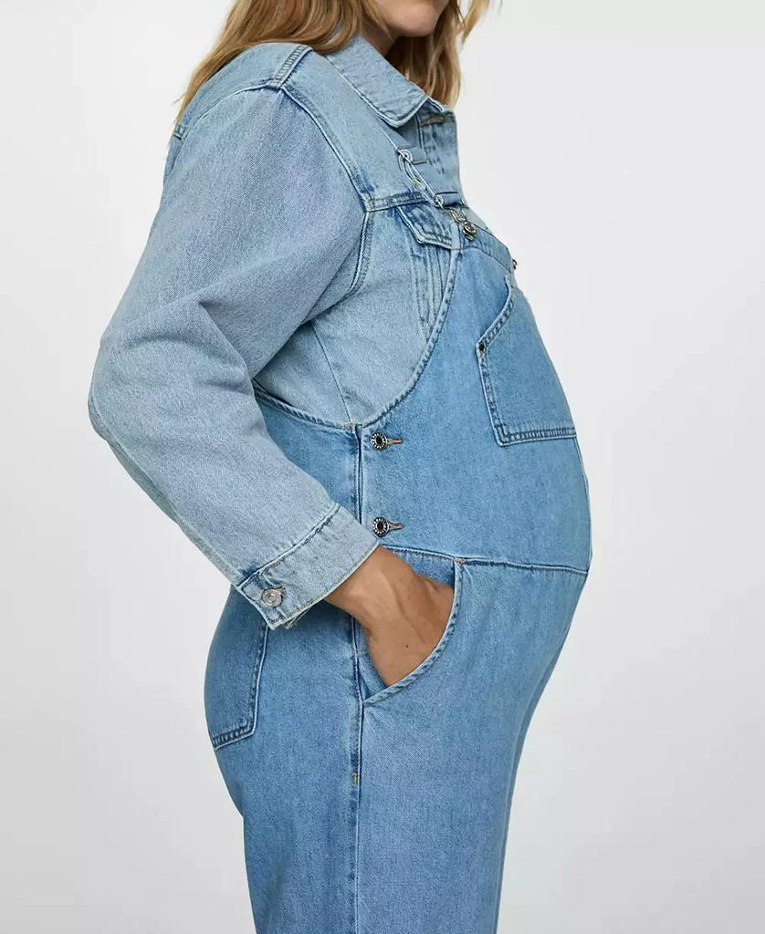 Mango Women's Maternity Denim Dungarees 3