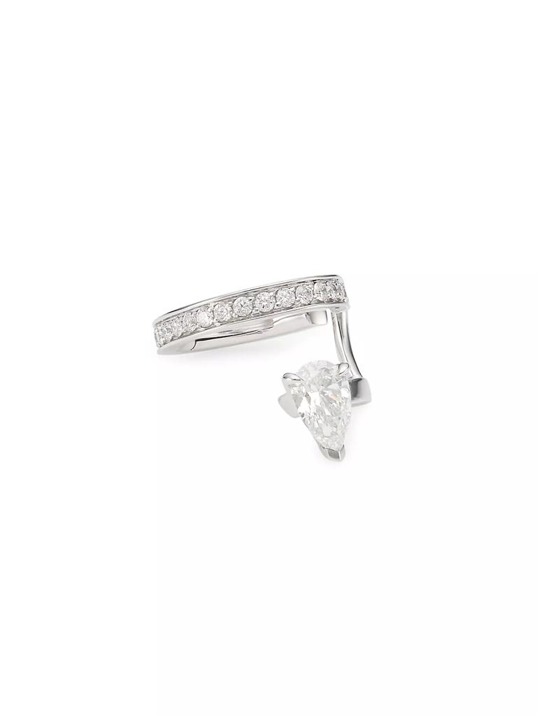 Repossi Serti Sur Vide 18K White Gold & 0.36 TCW Diamond Ear Cuff