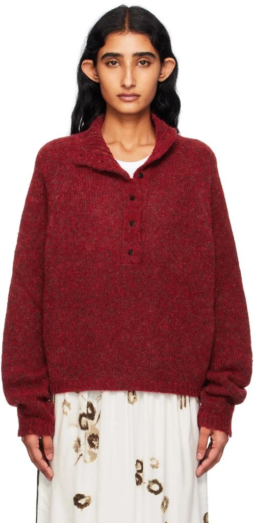 Cordera Red Baby Alpaca Sweater 1