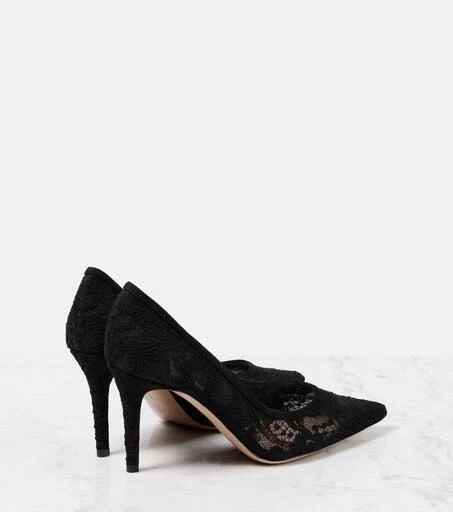 Gianvito Rossi Pointy 85 lace pumps 2