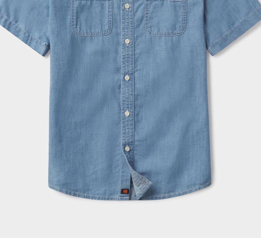 The Normal Brand The Normal Brand - Men's Chambray Short Sleeve Button Up