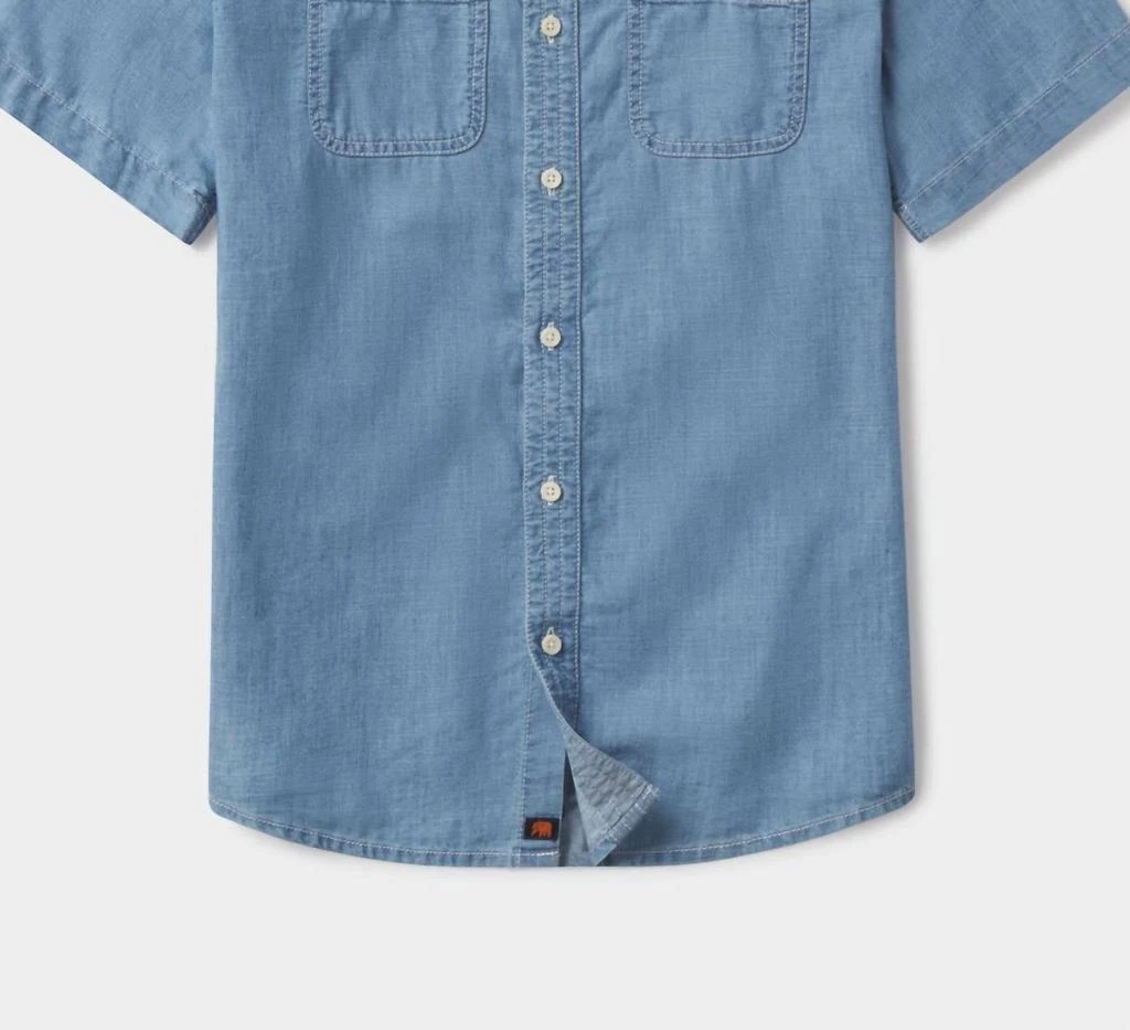 The Normal Brand The Normal Brand - Men's Chambray Short Sleeve Button Up 1