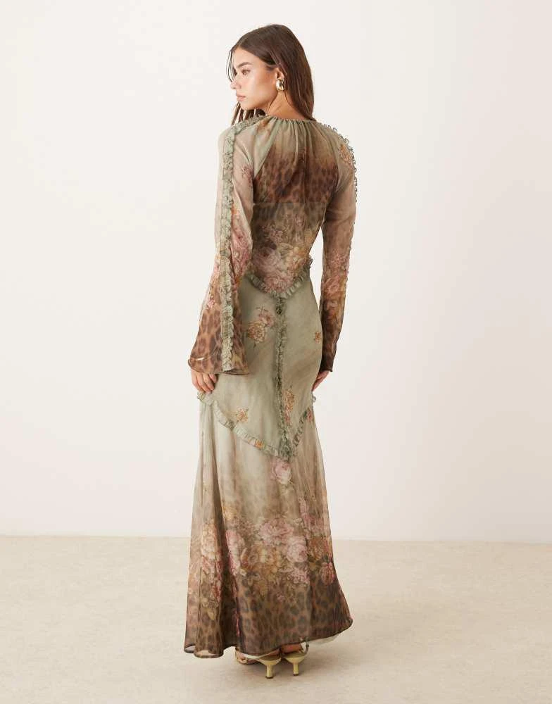 asos design long sleeve maxi dress ASOS Design - Maxi Dress - Women - Viscose/Elastane - 8 US
