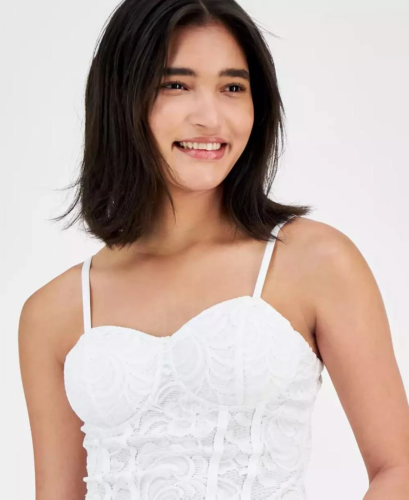 Madden Girl Juniors' Lace Bustier Tank Top 3