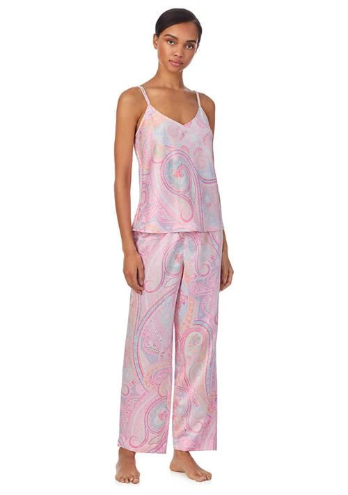 Ralph Lauren Double Strap V-Neck Ankle Pant Pajama Set 1