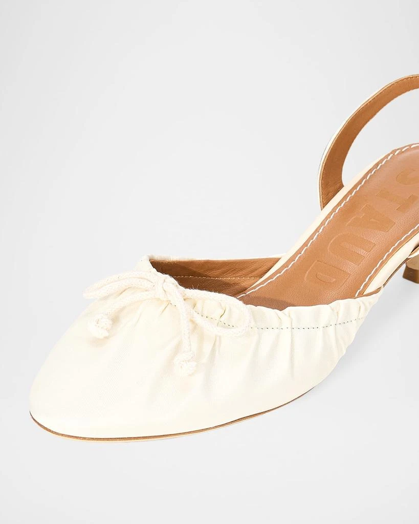Staud Alba Satin Ballet Slingback Pumps 5