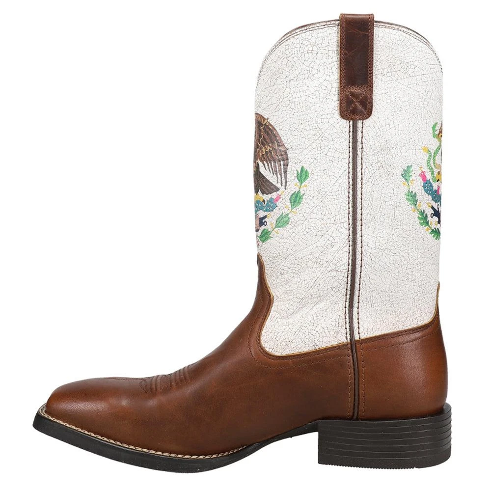 Ariat Sport Orgullo Mexicano Patriotic Square Toe Cowboy Boots 3