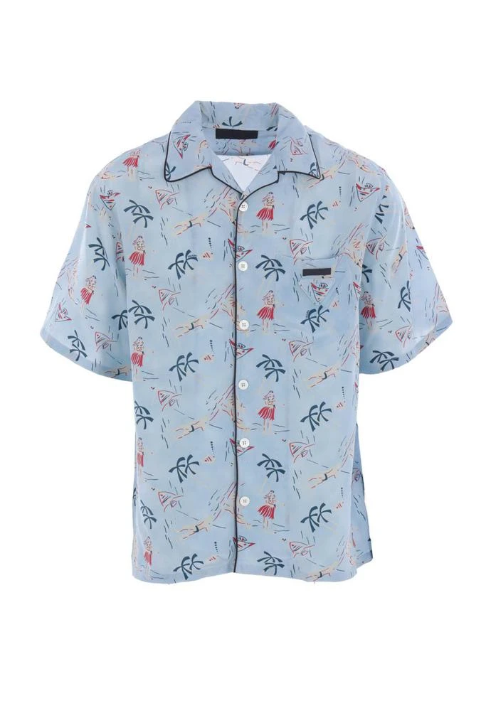 Prada Prada Pattern-Printed Short-Sleeved Shirt 1