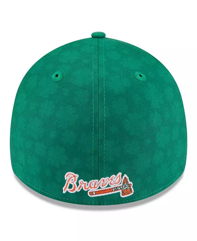 New Era Men's Kelly Green Atlanta Braves St. Patrick's Day 39THIRTY Flex Hat 2