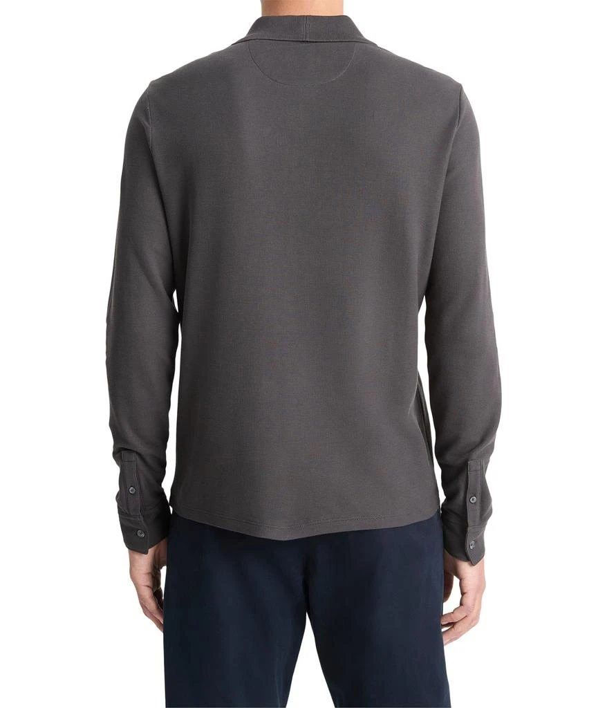 Vince Pima Pique Long Sleeve Polo 2