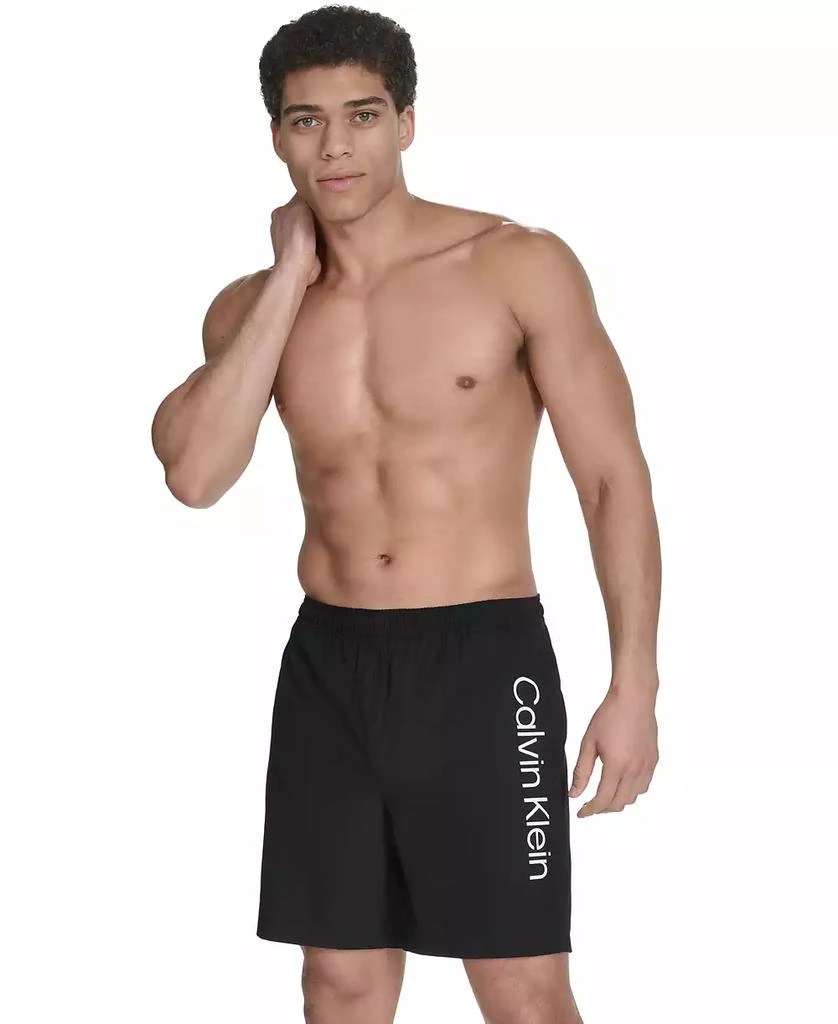 Calvin Klein Men's Regular-Fit Quick-Dry 5" Swim Trunks with Compression Short Liner 1