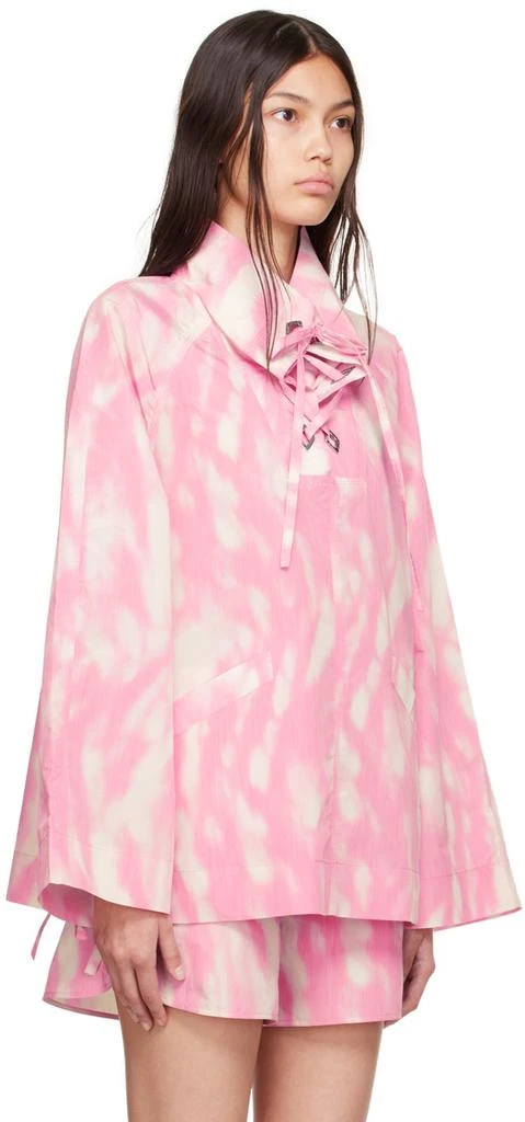 Ganni Pink Recycled Polyester Jacket 2