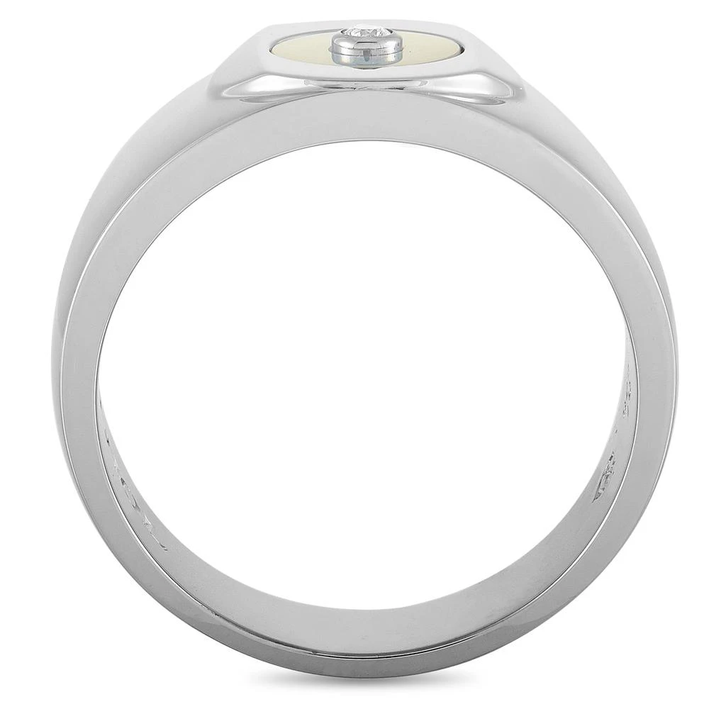 Charriol Sterling Silver Diamond and Mother of Pearl Ring 3