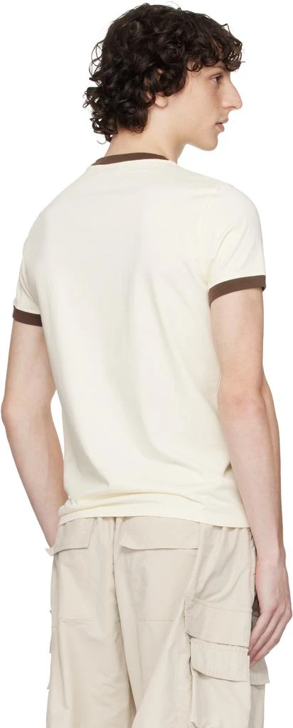 ABRA Beige 'I LOVE' Ringer T-shirt 3