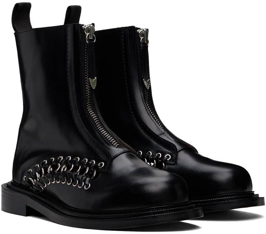 Toga Virilis Black Leather Boots 4