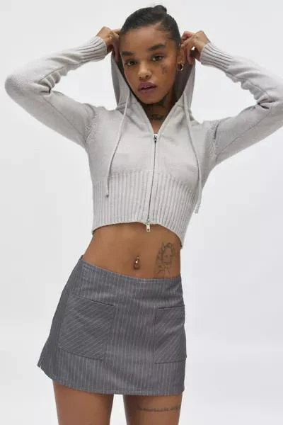Urban Outfitters UO Dariah Pinstripe Low Rise Micro Skort 1