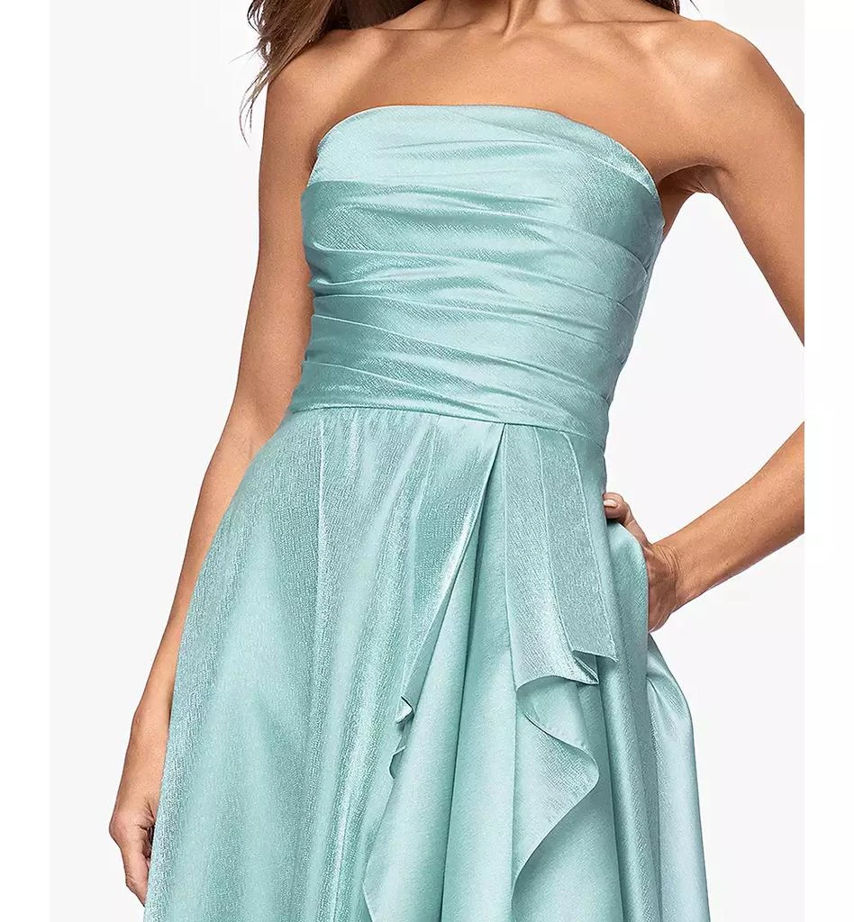 open lace back dress Sleeveless Organza Hi Low Gown – shoprodeodrive main image 0