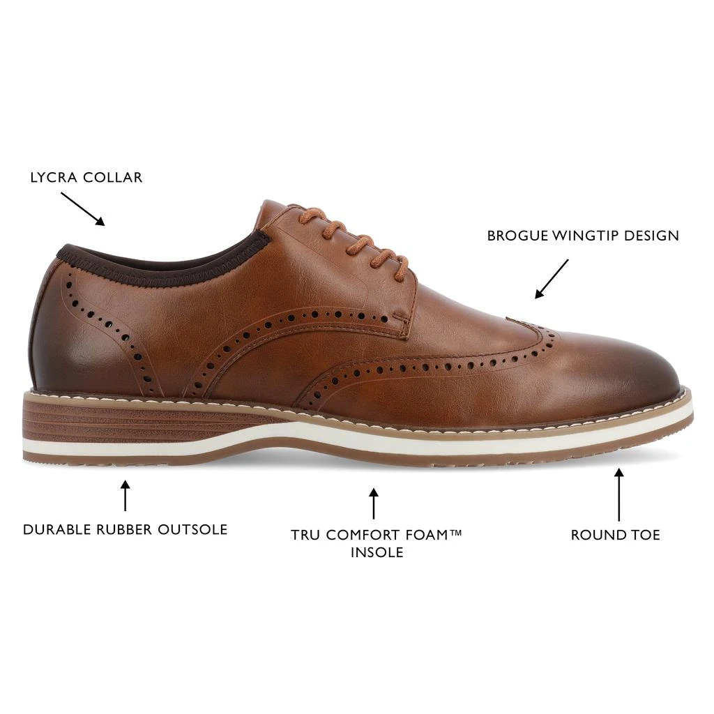 Vance Co. Vance. Co Ozzy Wingtip Hybrid Dress Shoe 5